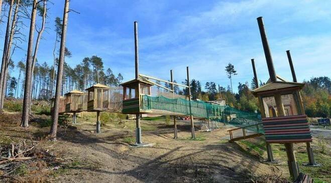 Děsivý pád v olomoucké zoo: Holčička spadla z pěti metrů mimo trasu lanového centra