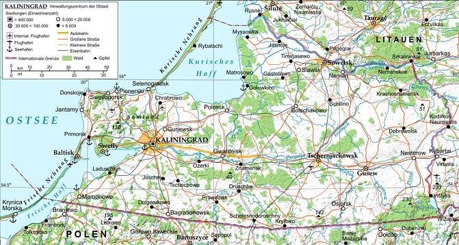 kalingrad mapa
