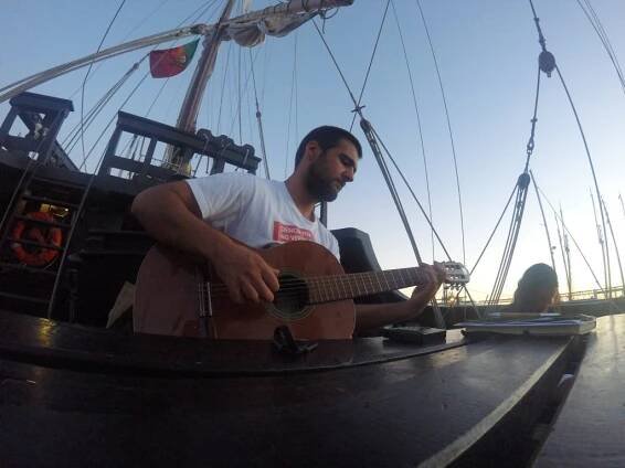 José Eduardo Oliveira Silva aboard the Vera Cruz. Credit: J.E. Oliveira Silva
