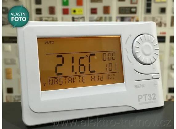 Elektrobock PT 32 týdenní termostat podsvícený LCD,PI nebo hystereze