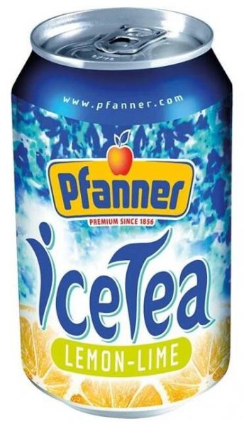 Pfanner ledový čaj citron+limeta 0,33l - plech