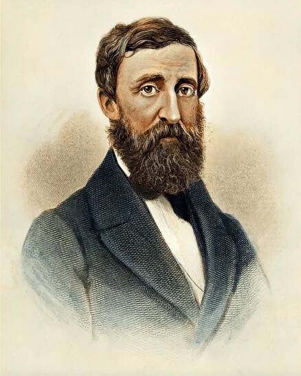 Henry David Thoreau Engraving 1861