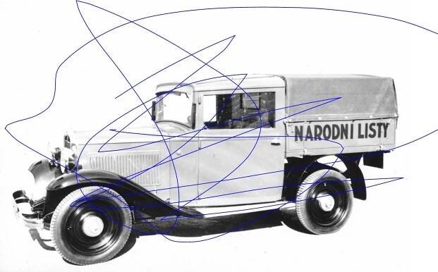 nákladní automobil Walter - valník; digi foto