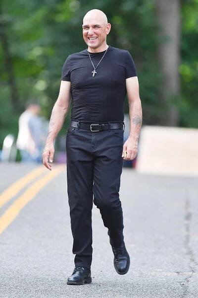 First shots of Vinnie Jones on set of Law & Order:Organized Crime.