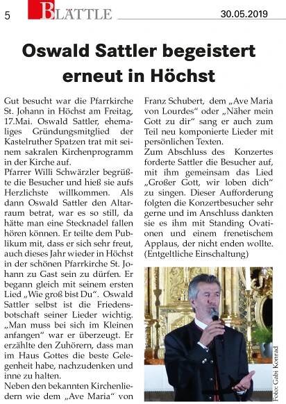 Presse - Oswald Sattler
