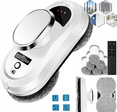 ROBOT ZAŘÍZENÍ NA MYTÍ OKEN, SKEL A ZRCADEL, KOMPLETNÍ DVOJITÁ PŘÍSAVKA