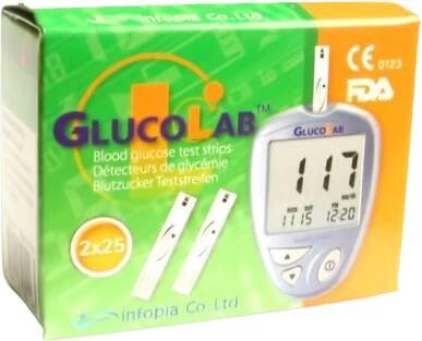 GlucoLab Test.proužky pro glukometr 50 ks