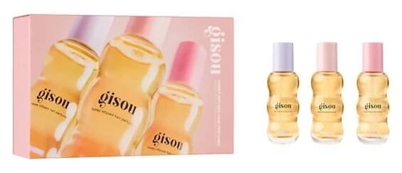 Honey Infused Hair Perfumes – Sada mini parfémů na vlasy, GISOU