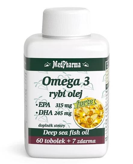 Medpharma Omega 3 rybí olej Forte 67 tobolek