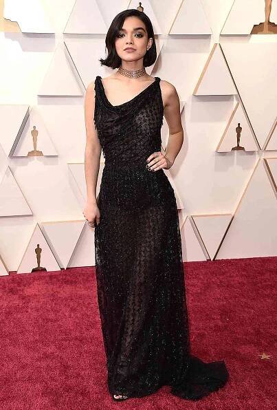 Rachel Zegler Wears Sheer Black Dior Haute Couture to 2022 Oscars After Scoring Last-Minute Invite