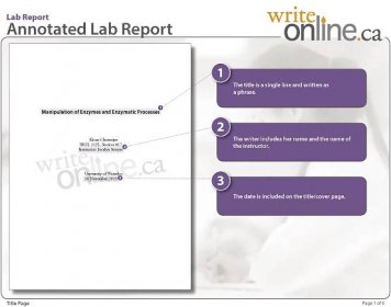 Write Online: Lab Report Writing Guide - Parts of a Lab Report Pertaining To Lab Report Template Middle School