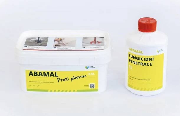 ABAMAL Proti plísním 2,5 l + Fungicidní penetrace 1 l