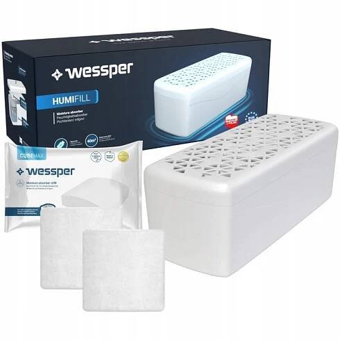 Wessper: velký pohlcovač vlhkosti 2x tableta odvlhčovač vzduchu silný 2 l
