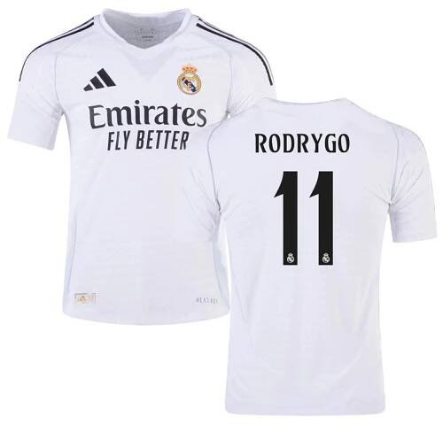Real Madrid Rodrygo #11 Domáci futbalový dres 2024-25 Krátkým Rukáv