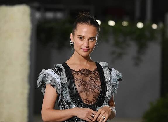 Alicia Vikander at the Second Annual Academy Museum Gala held at the Academy Museum of Motion Pictures on October 15, 2022 in Los Angeles, California. (Photo by Gilbert Flores/Variety via Getty Images)