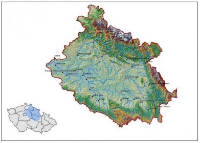 sítě oblasti povodí Horního a středního Labe je vodní tok Labe, který pramení na Labské louce v Krkonoších v nadmořské výšce 1 386 m 