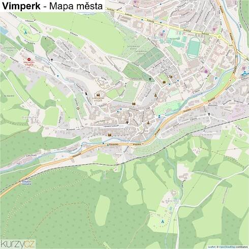 Vimperk - mapy | Kurzy.cz