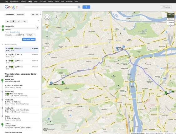 Google a DP Praha spouští vyhledávač tras MHD na Google mapách – ITBiz.cz