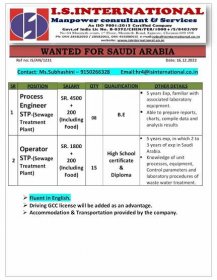 Wanted for Saudi - Googal Jobs