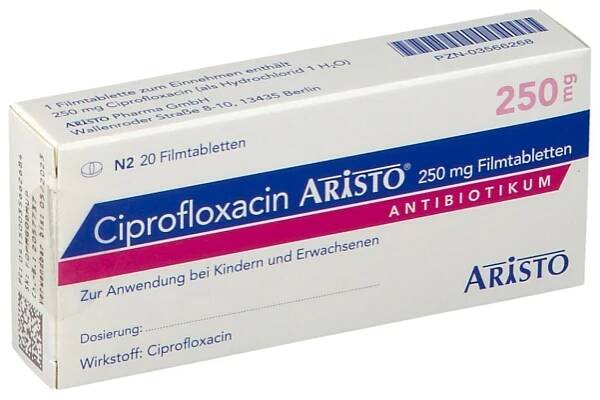ciprofloxacin orion 250 mg