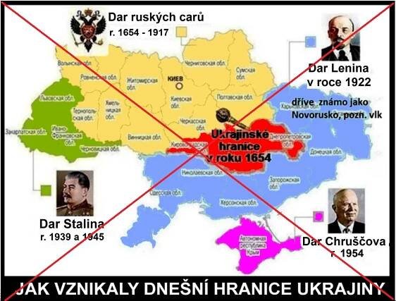 ŘETĚZOVÝ E-MAIL: Ukrajinu stvořili Rusové. Hranice Ukrajiny – poučme se z historie