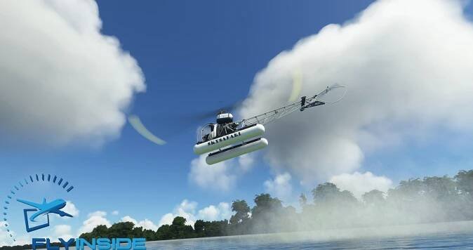 FlyInside B-47 Helicopter for Microsoft Flight Simulator and X-Plane 