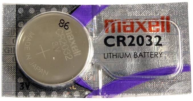 Lithiová knoflíková baterie CR2032, 3V, 1ks