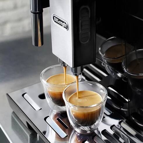 další funkce De'Longhi Eletta Cappuccino Evo ECAM 46.860.B
 dva šálky espressa