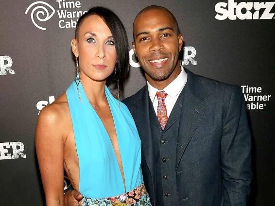  Jennifer Pfautch (L) and Omari Hardwick attend the "Power" premiere at Highline Ballroom on June 2, 2014 