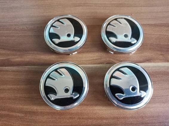 Středové krytky škoda 60mm stříbrné pokličky - Auto-moto