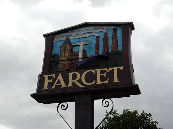 Farcet village sign