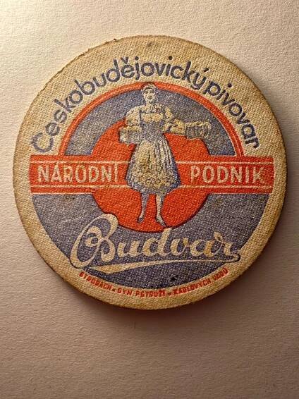 CBB005  tácek Pivovar České Budějovice - Budvar - Pivo a související předměty