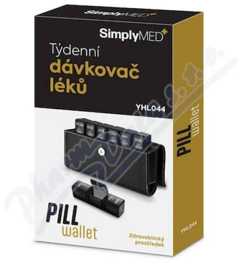 SimplyMed Pill Wallet dávkovač léků týdenní YHL044 - skladem