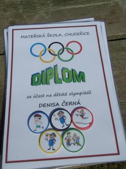 DĚTSKÁ OLYMPIÁDA S KRTKEM A JEŽKEM | Mateřská škola, Chudeřice