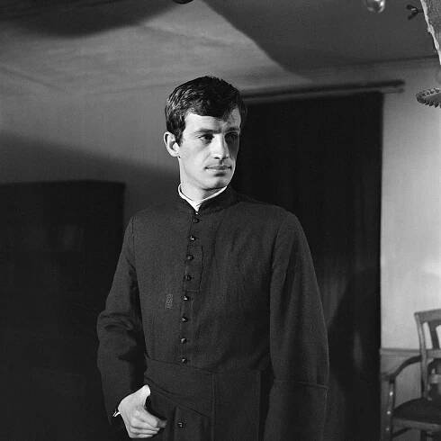 "Léon Morin, Priest" by Jean-Pierre Melville. Jean-Paul Belmondo. France, 24 January 1961.