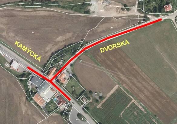 Výstavba splaškové kanalizace - Kamýcká, Dvorská
