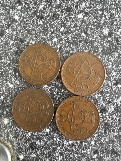 4x 10Kč rok 2000 - Numismatika