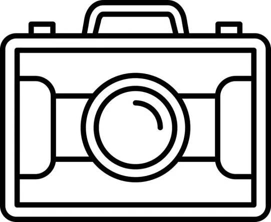 Kamera. Web simgesi basit tasarım — İllüstrasyon