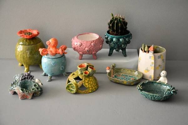 Ceramic home decor — author's handmade art