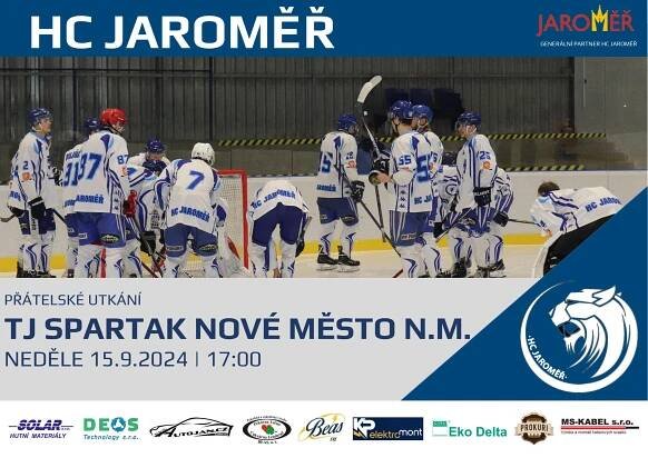 PŘÍPRAVNÉ UTKÁNÍ PROTI TJ SPARTAK NOVÉ MĚSTO NAD METUJÍ – HC Jaroměř