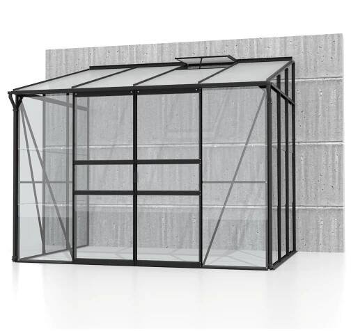 skleník VITAVIA IDA 5200 sklo 3 mm + PC 6 mm černý