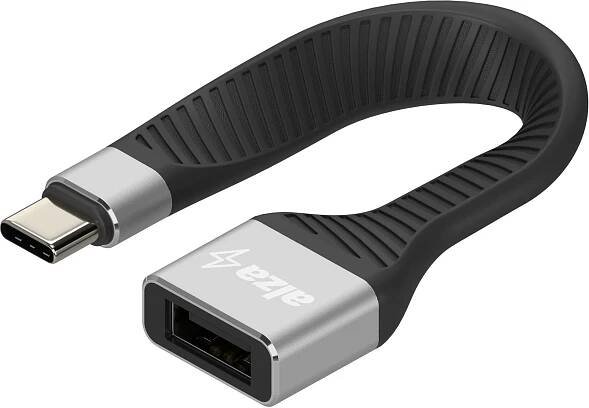 AlzaPower FlexCore USB-C 3.2 Gen 2 (M) to USB-A (F) černý