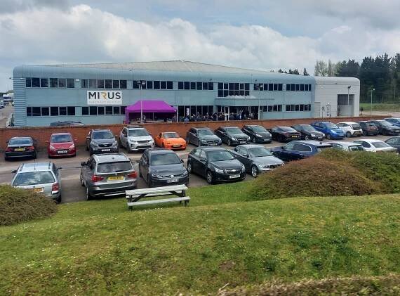 Outside the Mirus Aircraft Seating HQ