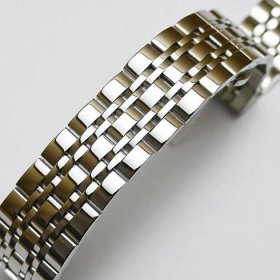 Pevný kovový řemínek k hodinkám náramek leštěný stříbrný černý zlatý pásek k hodinkám z nerezové oceli řemínek 18 mm 19 mm 20 mm 21 mm 22 mm 23 mm 24 mm – koupit za nízké ceny na marketplace Joom