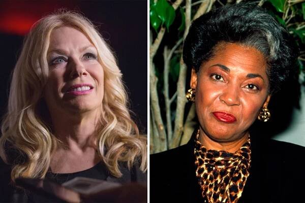 Nancy Lamoureaux Wilson from Heart (left) and jazz singer Nancy Wilson (right).