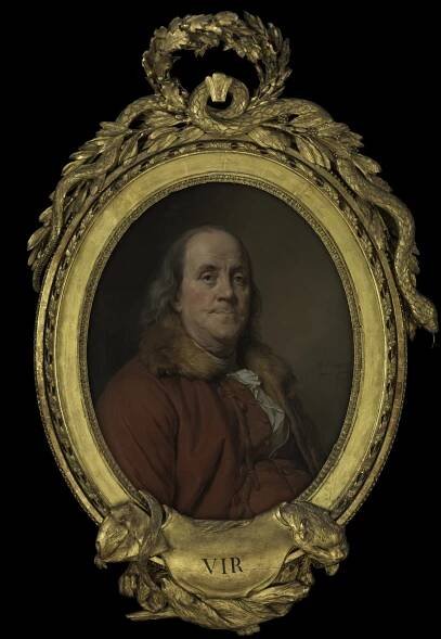 Benjamin Franklin (1706–1790), Joseph Siffred Duplessis (French, Carpentras 1725–1802 Versailles), Oil on canvas 