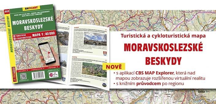 Turistická mapa SHOCart Moravskoslezské Beskydy