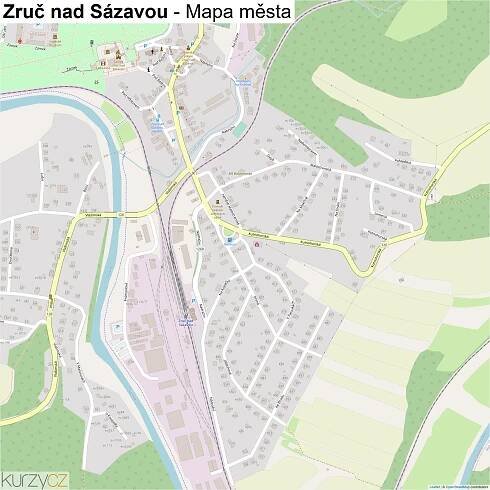 Zruč nad Sázavou - mapy | Kurzy.cz
