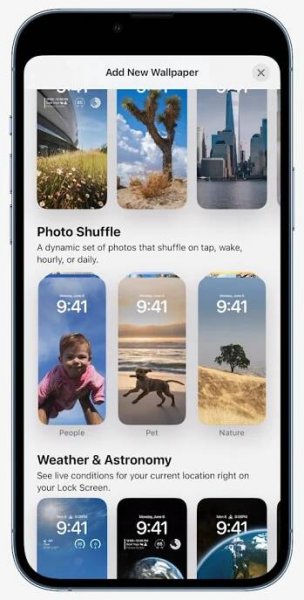 smartphone photo shuffle wallpaper