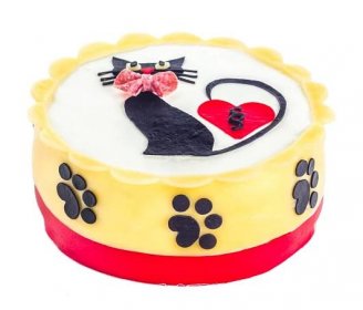 Slaný dort s motivem kočky (nebo dle vašeho přání).